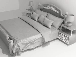 Classic Bed 3D Model