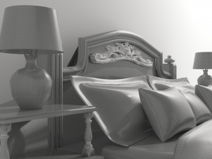 Classic Bed 8K 3D Model