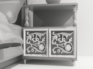Classic Bed 8K 3D Model