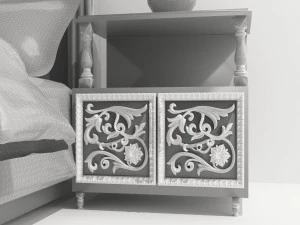 Classic Bed 3D Model