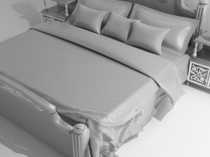 Classic Bed 8K 3D Model