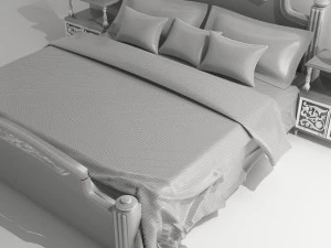 Classic Bed 3D Model