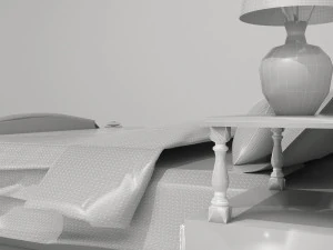 Classic Bed 3D Model