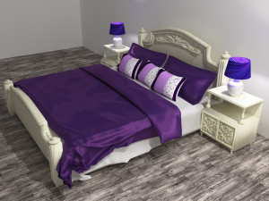 Classic Bed 8K 3Dモデル