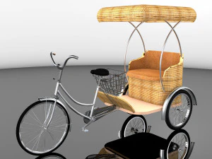 自行车人力车 7 - 4K 3D 模型