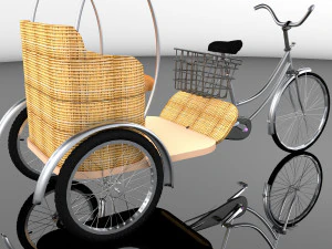 Bike Rickshaw 7 3D Model