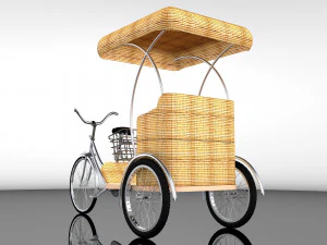 Bike Rickshaw 7 3D Model