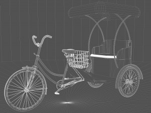 Bike Rickshaw 7 - 4K Modelo 3D