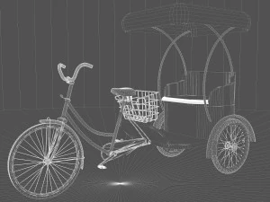 Bike Rickshaw 7 3D Model