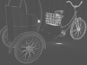 Bike Rickshaw 7 3D Model
