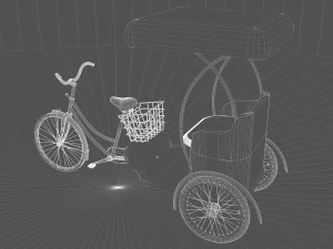Bike Rickshaw 7 3D Model
