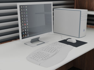 Workstation 4K Modèle 3D