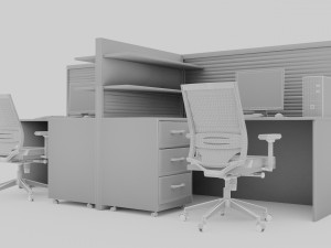 Workstation 4K Modèle 3D