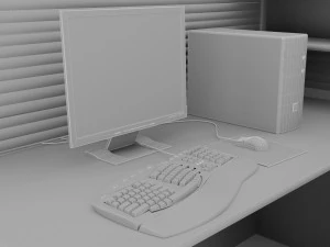 Workstation 3D Model