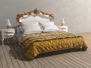 Koninklijk bed 8K 3D Model