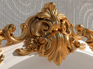 Royal Bed 8K 3D Model