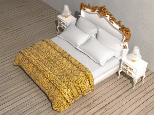 Royal Bed 8K Modèle 3D