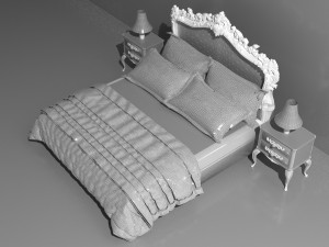 Royal Bed 8K Modèle 3D