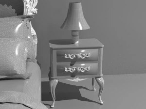 Royal Bed 8K 3D Model