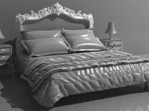 Royal Bed 8K 3D Model