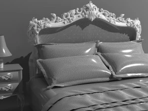 Royal Bed 8K 3D Model