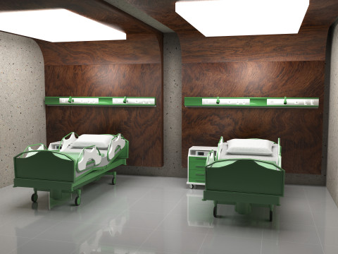 Hospital Ward 8 - 8K 3D Model