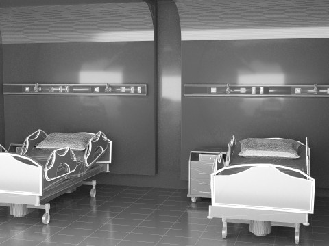 Hospital Ward 8 - 8K Modelo 3D