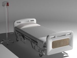 Hospital Bed 8 - 8K 3D Model