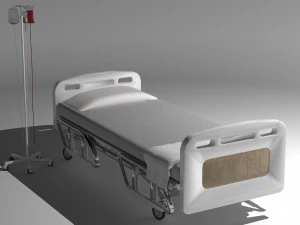 Hastane Yatağı 8 - 8K 3D Model
