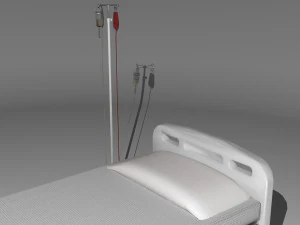 Hospital Bed 8 - 8K 3D Model