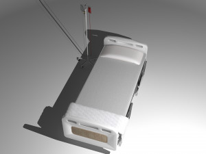 Hospital Bed 8 - 8K 3D-Modell