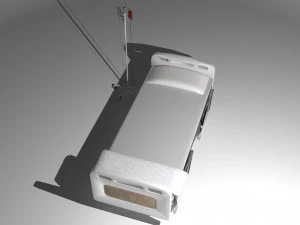 Hospital Bed 8 - 8K 3D Model