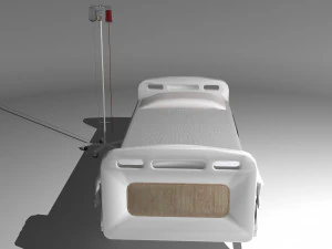 Hospital Bed 8 - 8K 3D Model