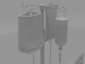 Hospital Bed 8 - 8K 3D-Modell