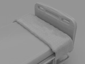 Hospital Bed 8 - 8K 3D Model