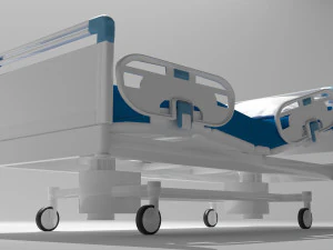 Hospital Bed 9 - 8K 3D Model