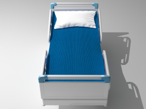 Hospital Bed 9 - 8K Modelo 3D