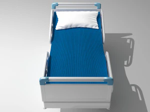 Hospital Bed 9 - 8K 3D Model