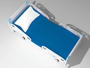 Hospital Bed 9 - 8K 3D Model
