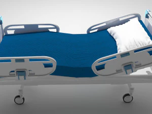 Hospital Bed 9 - 8K 3D Model