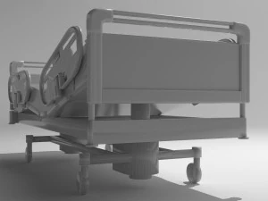 Hospital Bed 9 - 8K 3D Model