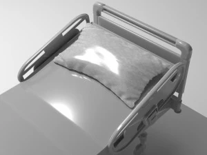 Hospital Bed 9 - 8K 3D Model