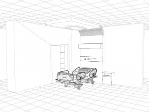 Hospital Room v2 3D Model