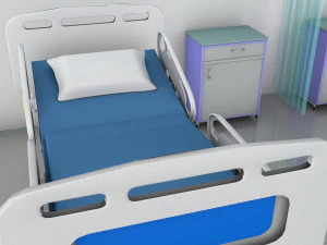 Hospital Room 2 - 4K 3D Model