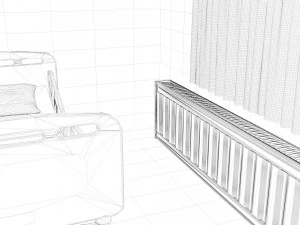 Hospital Room 2 - 4K 3D Model