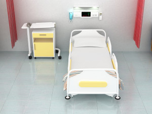 Hospital Room Interior 8K 3D Model
