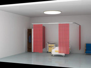 Hospital Room Interior 3D Model