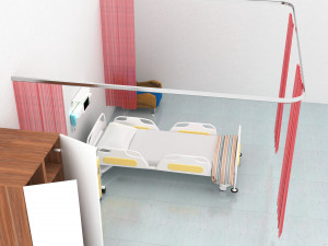 Hospital Room Interior 8K 3D Model
