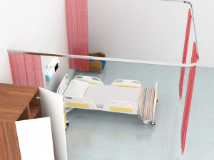 Hospital Room Interior 3D Model