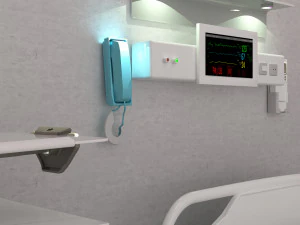 Hospital Room Interior 3D Model